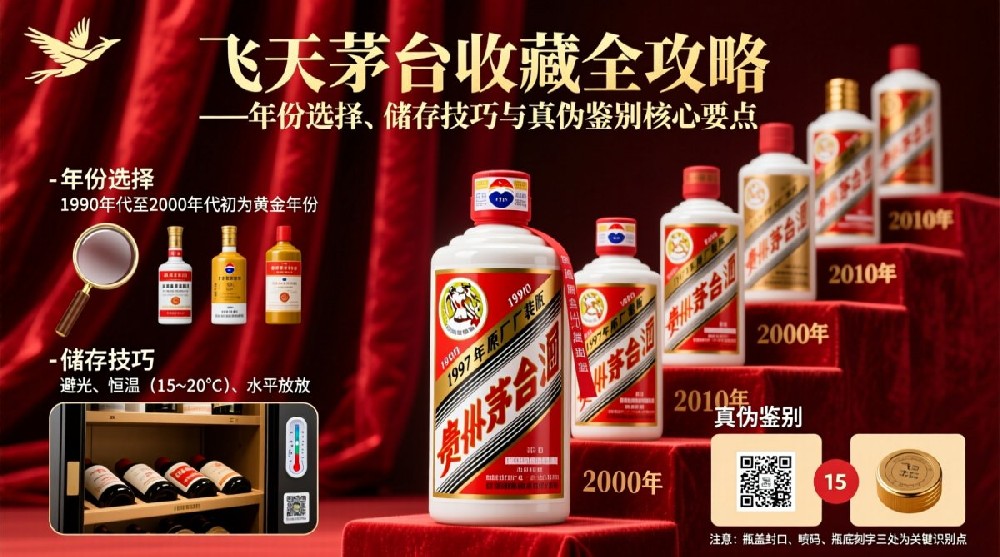 飞天茅台收藏全攻略：年份选择、储存技巧与真伪鉴别核心要点